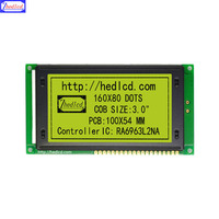 Panneau d'affichage LCD à matrice graphique parallèle, 3.0x54MM, 100x80 RA6963, support SPI de série avec rétro-éclairage LED, 16080 pouces