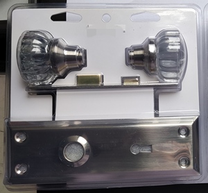 Ensemble de serrures à clé mortaise en acier avec bouton de remplacement pour portes antiques intérieures de 1-3/8 po-1-3/4 po avec serrures cassées - Product Image 4