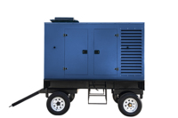 160kW 200kVA Silent Diesel Generator Set Mobiler Anhänger mit Volvo-Motor rädern für einfache Bewegung 1500/1800 U/min 60Hz Frequenz