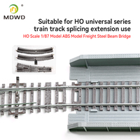 Modelo de Puente Ferroviario de Acero a Escala HO 1:87, de Plástico, para Maquetas de Ferrocarriles, Dioramas, Manualidades, Decoración de Paisajes