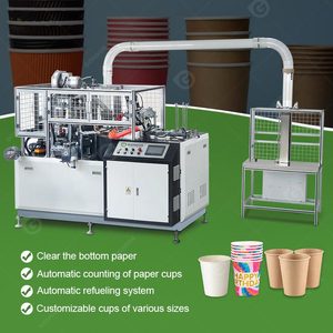 Machine à fabriquer des gobelets en papier entièrement automatique, pliage et impression personnalisés, fabriquée à Taïwan, à bas prix au Pakistan pour les petites entreprises - Product Image 3