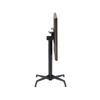 Table pliante d'extérieur moderne et durable en fer galvanisé, résistante à la rouille et à l'eau, pour café, patio, restaurant, mobilier de salle à manger