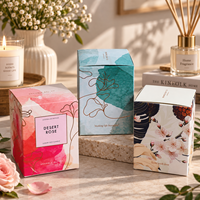 Boîte d'emballage personnalisée pour bougies, boîte pour bougies en cire de soja, boîte en papier imprimé à double rabat, boîte de couleur, emballage cadeau de luxe, fabricant OEM