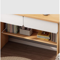 Bureau d'angle en bois pour chambre à coucher, petit bureau d'ordinateur blanc avec tiroirs, vente en gros