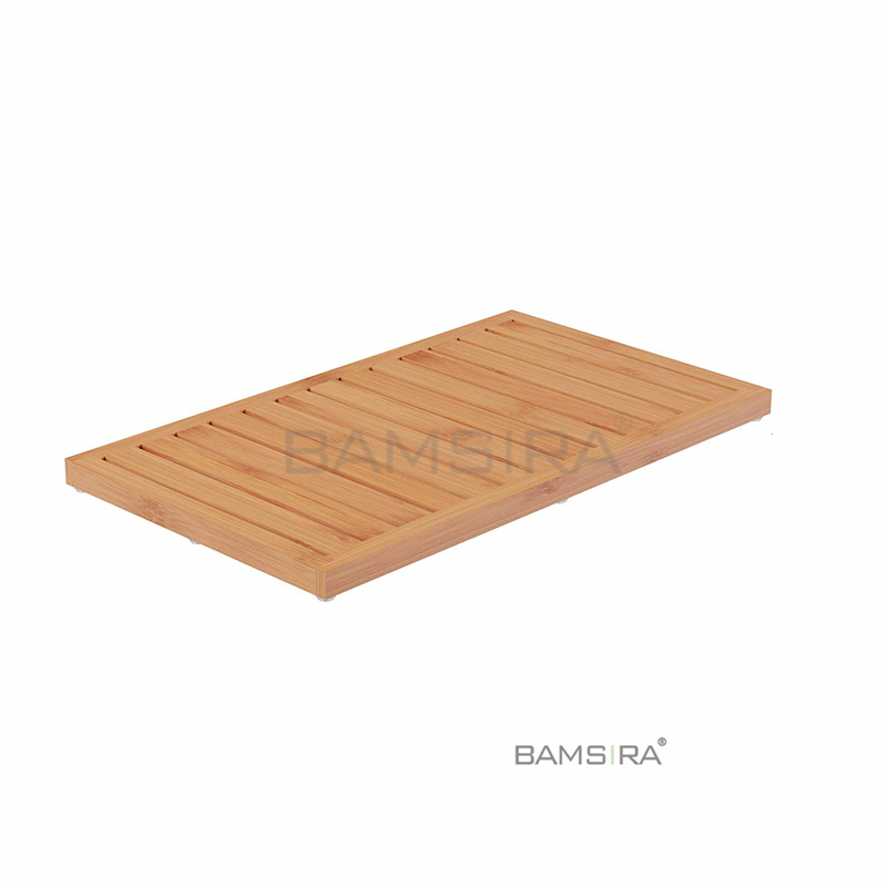 Бамбуковый нескользящий прямоугольный Коврик для ванны, душа, ванны, пола с решетками для внутреннего и наружного использования