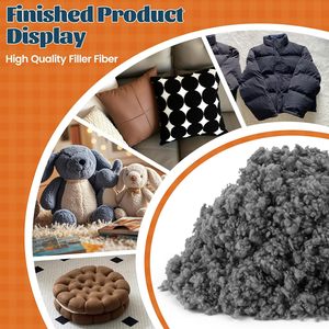 Relleno de <span class=keywords><strong>Fibra</strong></span> de 2 Onzas, Relleno de Poliéster Gris Oscuro, Relleno de <span class=keywords><strong>Fibra</strong></span> de Algodón Cálido para Manualidades de Ganchillo, Animales de Peluche DIY - Product Image 6