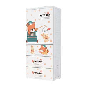 <span class=keywords><strong>ตู้</strong></span>เสื้อผ้าแบบลิ้นชักสไตล์การ์ตูนสำหรับเด็ก,จัดเรียงได้3/4/5ชั้นแบบทันสมัยขนาด58ซม. - Product Image 6