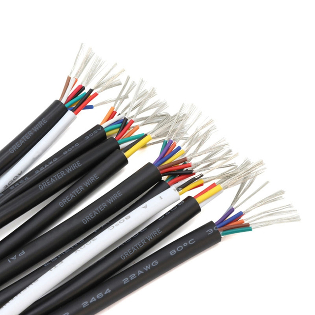 Greater 300V Stranded Multicore Hook up Wire with PVC Insulation Sheath Tinned Copper Conductor 28/30 AWG UL2725 Heating Wire