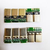 Conector USB 3,1 tipo C, 24 Pines, macho, conector de Audio tipo C, placa de correa estirada, versión de Audio