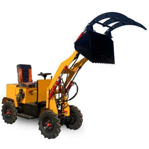 Pertanian Pertanian multifungsi, pemuat roda Mini elektrik 4WD dengan berbagai lampiran - Product Image 6