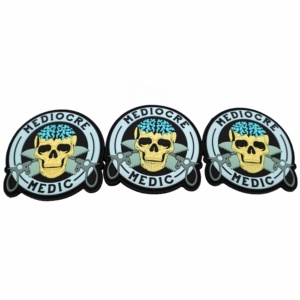 의류 하이 퀄리티 MEDIC 고무 패치 메이커를위한 사용자 정의 3D 평범한 PVC 패치 - Product Image 2