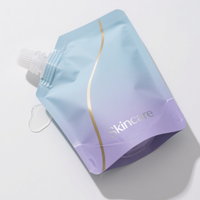 Emballage en plastique écologique anti-fuite 100 ml 250 ml pour aliments pour bébés, jus, recharge de yaourt à la noix de coco, boisson, sachet à bec verseur