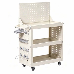 Carrito de Herramientas Móvil OEM/OBM de Tres Niveles, Capacidad de Carga de 300 kg, Industrial, 4 Cajones, Multifuncional, para Reparación de Automóviles - Product Image 6