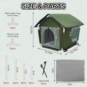 Nuevo Producto 2026: Casa para Gatos al Aire Libre, Totalmente Cerrada, Impermeable, con Aumento de Altura, Plegable, Resistente al Frío y Cálida, Nido para Gatos Callejeros - Product Image 5