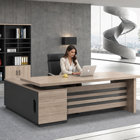 Vente en gros de 1.4m de petits meubles de bureau modernes, table d'ordinateur extensible en bois populaire pour la maison, le hall ou le bureau du personnel