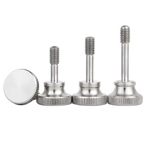 304 thép không gỉ knurl cao bước đầu tay thắt chặt ngón tay cái vít với eo Shank Rèm tường kính khóa M3 M4 M5 M6 M8 - Product Image 1