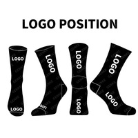 L & J Shoe Chaussettes décontractées pour hommes Jacquard en coton polyester de haute qualité avec logo brodé de lettres amusant personnalisable