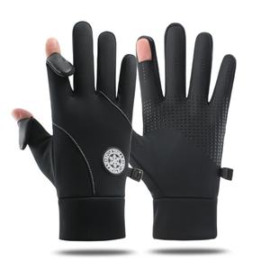 Guantes de ciclismo para exteriores de invierno para hombres y mujeres, guantes de esquí con pantalla táctil con forro polar, guantes de montar cálidos impermeables antideslizantes - Product Image 5