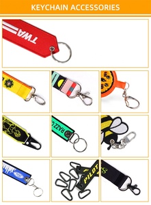 Fashion Aircraft <strong>Tag</strong> Fabric <strong>Customized</strong> <strong>Keychain</strong> Embroidery Blank Logo <strong>Keychain</strong> Accessories in Bulk - Product Image 5