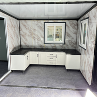 Maison Conteneur en Acier de Luxe Personnalisable de 20 Pieds, Extensible 2 Chambres Préfabriquée pour Habitation ou Bureau