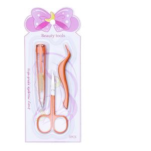 Outil de coupe des sourcils Pinky Leem, couteau à sourcils en acier inoxydable, pince à sourcils pliable, brosse, recourbe-cils, pince à épiler - Product Image 4