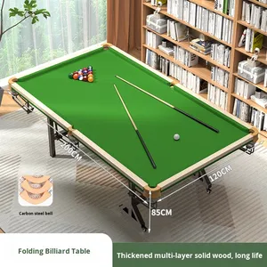 <b>Foldable</b> Home Snooker Practice Table for Adults Wooden Material Chinese Style Indoor Five-Point System Low Cue Upright - Product Image 4