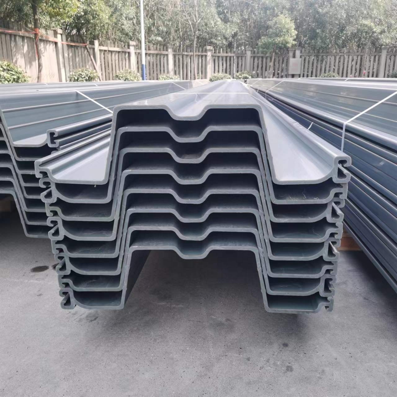 Новый дизайн, u-образный лист ecolock, лист из ПВХ для строительства выемки