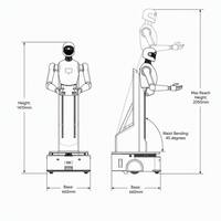 Nuevo Robot Industrial Hirobot A2CR-W2, Motor Colaborativo de Material Compuesto Metálico, PLC, Software Personalizable, Entrada AC220V, 570W, 120kg