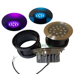 Nouvelle tendance : Éclairage <span class=keywords><strong>LED</strong></span> subaquatique 18 <span class=keywords><strong>LED</strong></span> RGBW pour piscines en béton, IP68, DC24V, multicolore, pour écoles et universités - Product Image 3