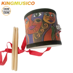 Tambor de Mano Orff de 6 Pulgadas para Niños con Diseño Impreso, Pequeño Tambor de Marcha para Educación Musical, Entrenamiento de Ritmo, Venta al por Mayor de Fábrica OEM - Product Image 4