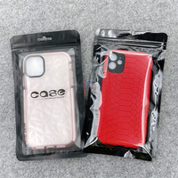 Sac à fermeture éclair en polyéthylène résistant à l'humidité imprimé sur mesure pour l'emballage d'accessoires de téléphonie mobile