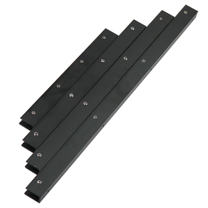 Clips en alliage d'aluminium noir pour verre, longueur extensible de 40 cm à 2 m, pince de 2 à 20 mm pour cloisons et étagères - Product Image 1