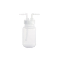Cilindro Transparente de Plástico PP AYEROXO de 250/500/1000 ml, Botella de Lavado de Gases con Tapa de Rosca para Laboratorio