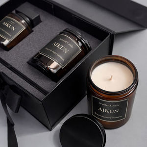 Juego de Velas Aromáticas AIKUN en Frascos de Vidrio con Aceite Esencial para Relajación y Meditación - Product Image 3