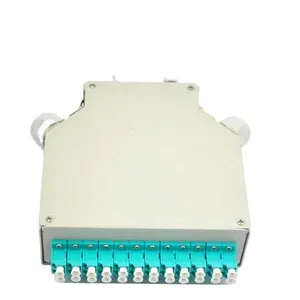 6 8 12 Poort Sc/Lc/Fc/St Glasvezel Din Rail Doos Fiber Optic Patch Panel fiber Metalen Doos