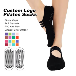 Breathable Soft Dance Gym Ladies Women Anti Slip Grip <b>Socks</b> – Spandex Cotton Performance Custom Nylon Pilates Yoga <b>Socks</b> - Product Image 5