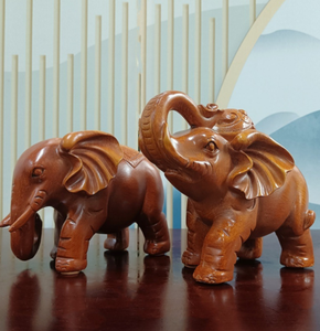 Elefante decoración sala de estar objeto par de vestíbulo vino gabinete decoración apertura inauguración auspiciosa artesanía de resina - Product Image 6