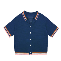 Nouveau Polo Tricoté Homme Été 2026 à Manches Courtes, Luxe Décontracté, Boutonné, Rose Respirant