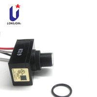 Sensor Foto Mini Tipe Tombol Longjoin CE RoHS Bersertifikat JL103A dengan Rating IP54 120VAC untuk Kontrol Pencahayaan Luar Ruangan