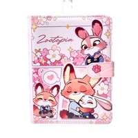 Carnet de notes portable à couverture souple avec design de dessins animés colorés pour l'écriture quotidienne des enfants