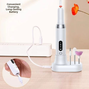 Pulidora de Uñas Eléctrica Recargable con Brocas Incluidas, Máquina de Manicura de Bajo Ruido, Lápiz Lijador para Eliminar Piel Muerta - Product Image 4