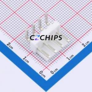 5TPBA040L Wire-to-Board Pin Header Bent Lead Through Hole,P=3.96mm Connector 1x4P 3.96mm Right Angle Insert VH - Product Image 1