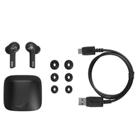 Audífonos Inalámbricos Originales ASU S ROG CETRA ANC True TWS, Audífonos para Juegos con Baja Latencia, Carga Inalámbrica Verdadera, Resistentes al Agua IPX4