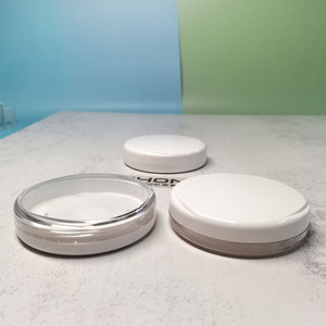 Big Size clear Empty Compacts Pressed Powder case Screw Round Cream Container Cosmetic Jar for Makeup - Product Image 4