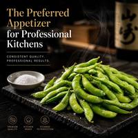 Fabrieksgroothandel IQF diepvries gezouten edamame in peulen, kwaliteit A, verse groene sojabonen voor groothandel en catering.