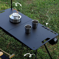 Bureau de camping portable IGT réglable en hauteur moderne Table tactique pliante légère pour l'extérieur Équipement multifonctionnel facile à transporter