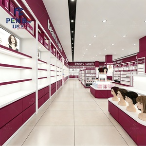 Muebles de <span class=keywords><strong>Boutique</strong></span> para Extensiones de Cabello de Salón de Belleza Personalizados Penbo, Iluminación LED, Estantes para Extensiones de Cabello, Vitrina para Exhibición de Cabello - Product Image 3