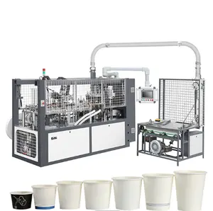 Machine automatique de fabrication d'assiettes à dîner en papier à grande vitesse, machine de fabrication de gobelets en papier, petite machine jetable