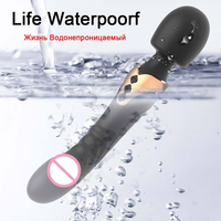 Vibrateur double extrémité en silicone puissant pour adultes, avec 10 vitesses de vibration, jouet sexuel féminin, livraison rapide