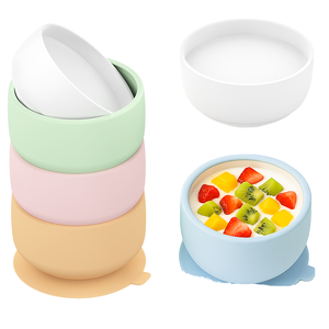 Tazón de Porcelana para Niños con Base de Silicona Antideslizante, Ecológico y Duradero, Vajilla Infantil de Cerámica - Product Image 1